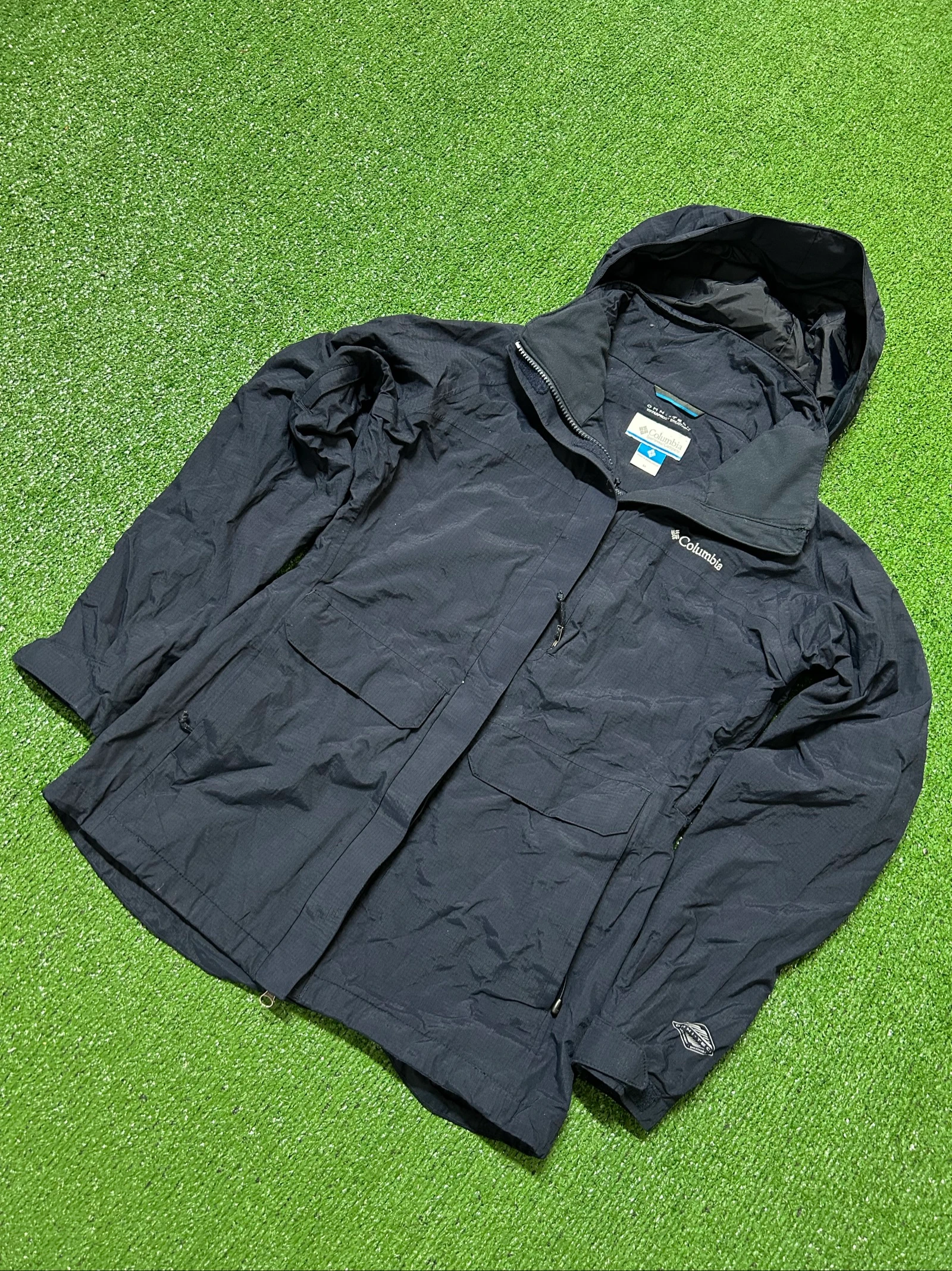 Veste classique vintage Columbia Omni Tech des années 00 avec grand logo – photo 2